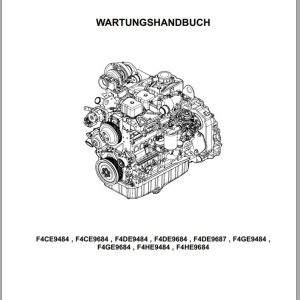 Steyr Agricultural Tractor F4CE9484 F4HE9684 Maintenance Manual DE