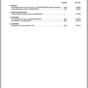 Steyr Agricultural Tractor M968 M975 Service Training Manual DE