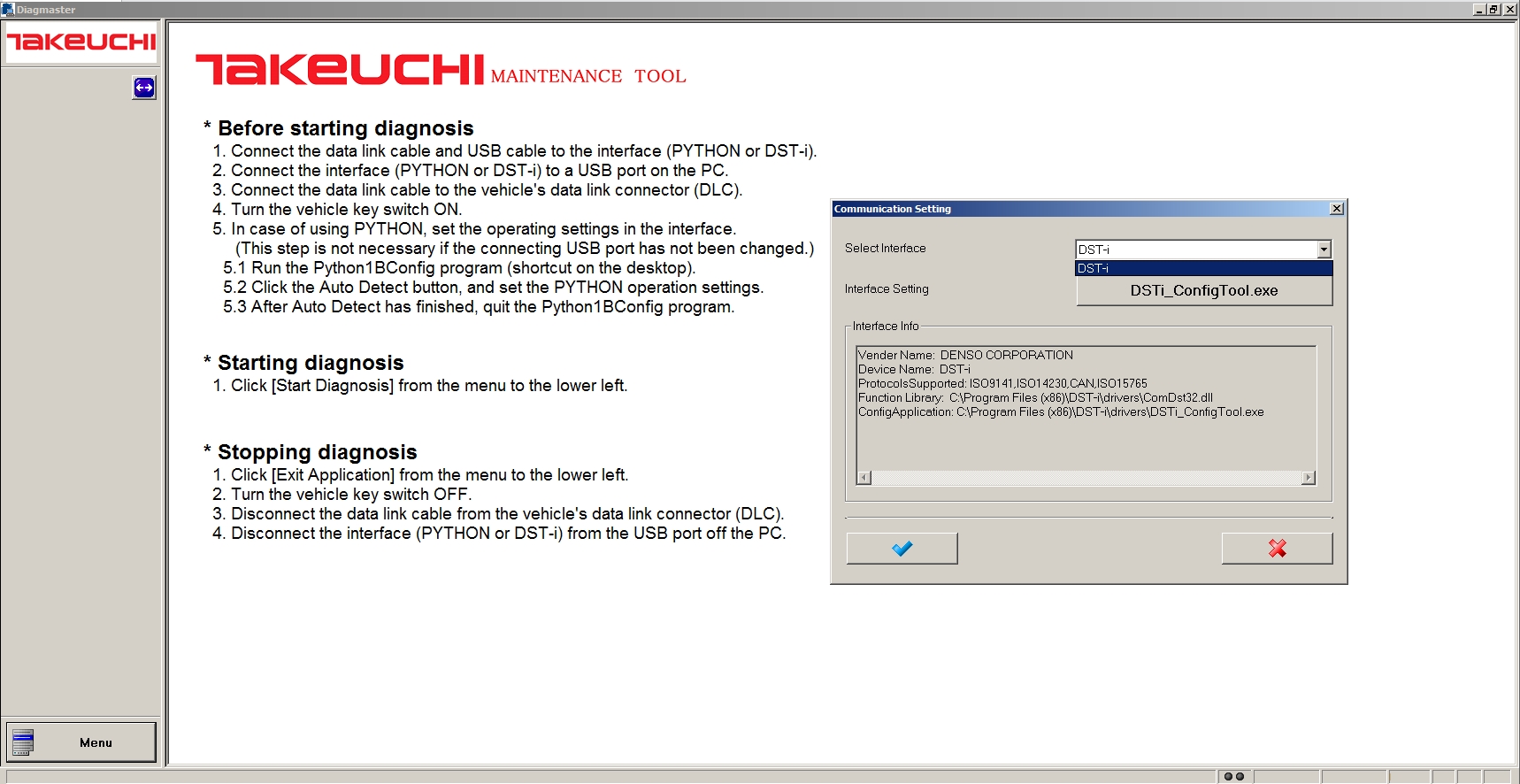 Takeuchi DIAGMASTER 4.1.0 2015 Diagnostics Software DVD 4