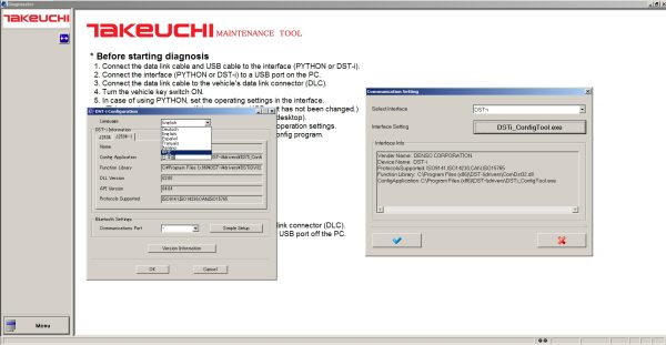 Takeuchi DIAGMASTER 4.1.0 2015 Diagnostics Software DVD 5