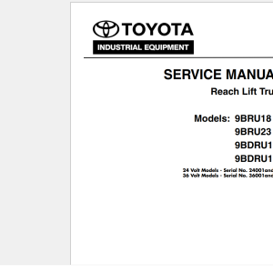 Toyota Forklift 16.5GB PDF Series 2 Series 9 2022 Technical Tips Repair Manuals Wiring Diagrams DVD 1