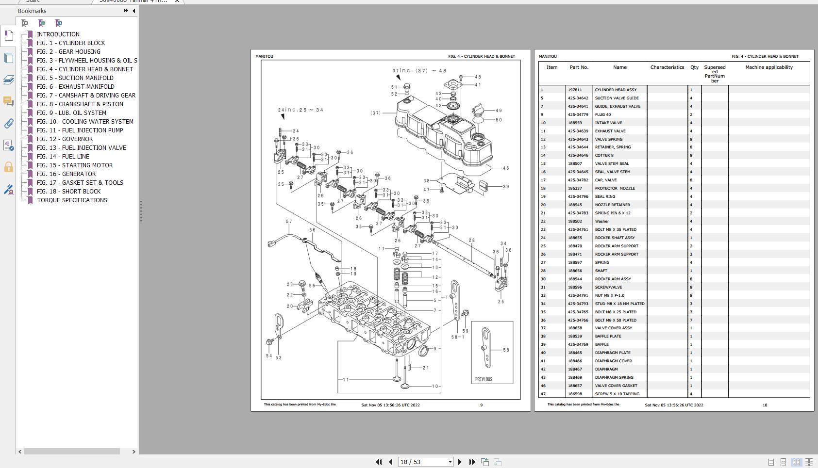 Yanmar Diesel Engine Parts Manual Collection How To Download