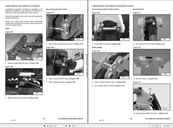 Bobcat Compact Excavator E10e Operation and Maintenance Manual 7371588 2019 1