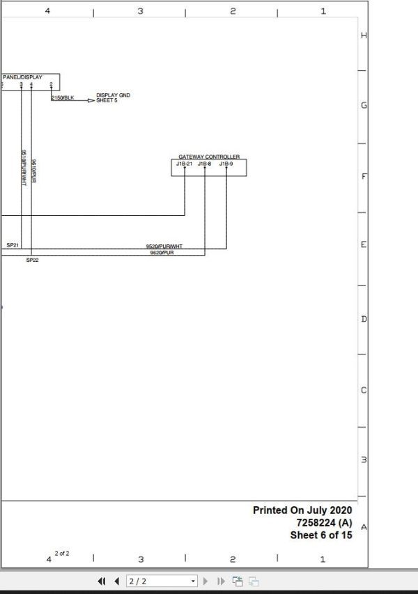 Bobcat Compact Excavator E17 Electric and Hydraulic Schematic 1