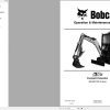 Bobcat Compact Excavator E17z Operation and Maintenance Manual 2020
