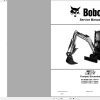 Bobcat Compact Excavator E17z Service Manual 2020