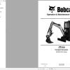 Bobcat Compact Excavator E20z Operation and Maintenance Manual 2020