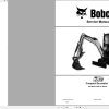 Bobcat Compact Excavator E20z Service Manual 2020