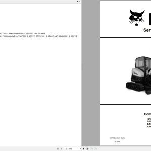 Bobcat Compact Excavator E32 Service Manual 2020