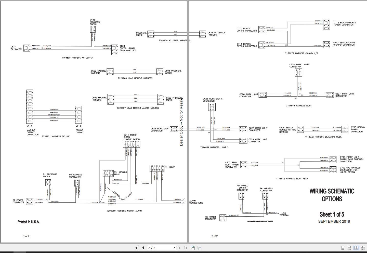 Bobcat Compact Excavator E32i Electric and hydraulic Schematic
