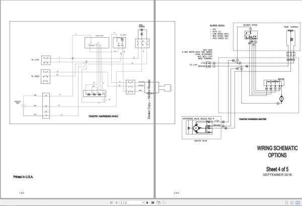 Bobcat Compact Excavator E32i Electric and hydraulic Schematic 1