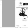 Bobcat Compact Excavator E34 Operation and Maintenance Manual 7323254 2020