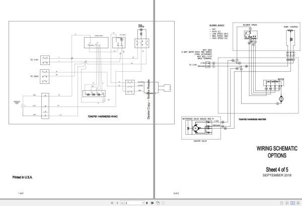 Bobcat Compact Excavator E35i Electric and Hydraulic Schematic 1