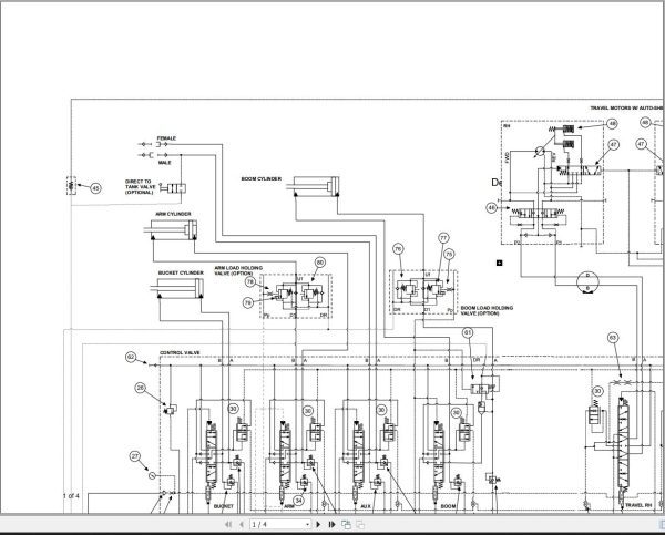 Bobcat Compact Excavator E35z Hydraulic Schematic