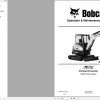 Bobcat Compact Excavator E35z Operation and Maintenance Manual 2020