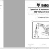 Bobcat Compact Excavator E50 Operation and Maintenance Manual