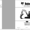 Bobcat Compact Excavator E55 Service Manual 6990093 2020