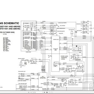 Bobcat Compact Excavator E60 Electric Hydraulic Circuit Diagram