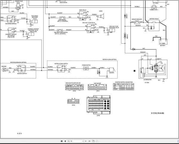 Bobcat Compact Excavator E60 Electric Hydraulic Circuit Diagram 1