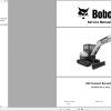 Bobcat Compact Excavator E60 Service Manual 7407587 2020