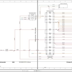 Bobcat Compact Excavator E85 Electric and Hydraulic Schematic