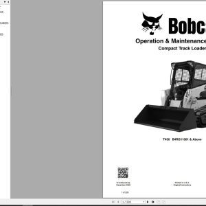 Bobcat Compact Track Loader T450 Operation and Maintenance Manual 2020