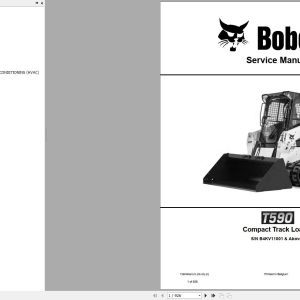 Bobcat Compact Track Loader T590 Service Manual 7398595 2020