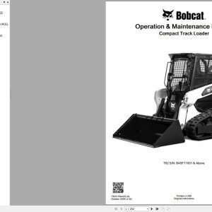 Bobcat Compact Track Loader T62 Operation and Maintenance Manual 7353170 2020