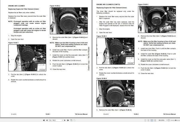 Bobcat Compact Track Loader T62 Service Manual 7353171 2020 1