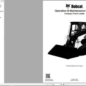 Bobcat Compact Track Loader T64 Operation and Maintenance Manual 7353164 2020
