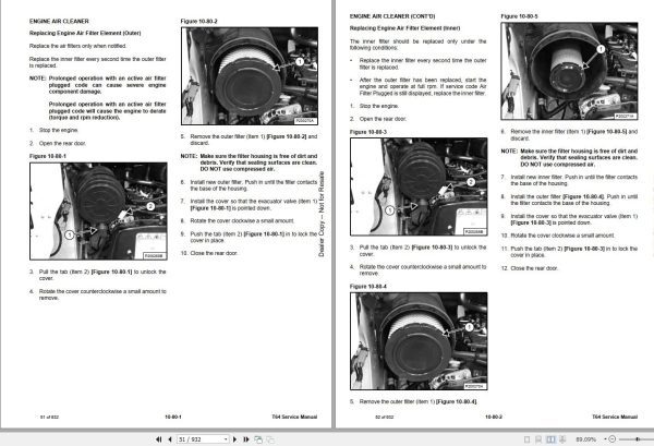 Bobcat Compact Track Loader T64 Service Manual 7353165 2020 1