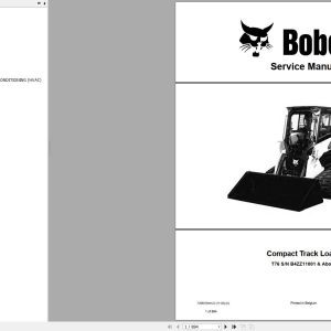 Bobcat Compact Track Loader T76 Service Manual 2020