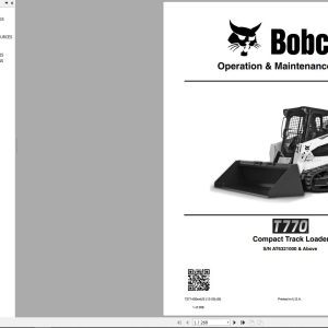 Bobcat Compact Track Loader T770 Operation and Maintenance Manual 2020