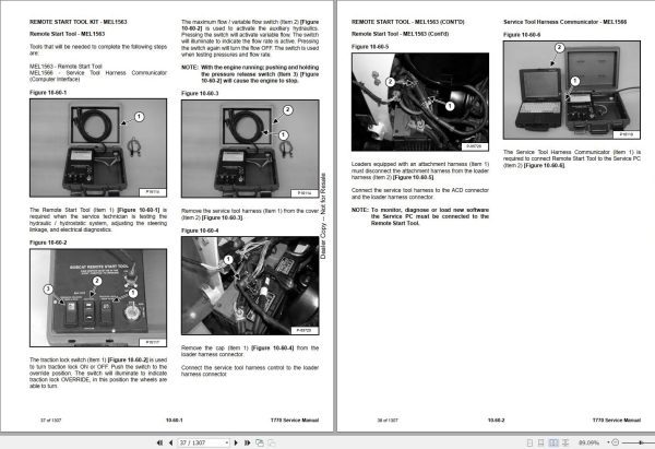 Bobcat Compact Track Loader T770 Service Manual 6989476 2020 1