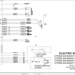 Bobcat Compact Tractor CT5545 CT5550 CT5555 CT5558 Electric and Hydraulic Schematic 1
