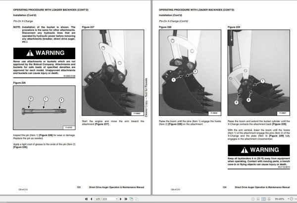 Bobcat Direct Drive Auger 10 15C 15H 30C 30H Operation and Maintenance Manual 6901180 11.2020 1