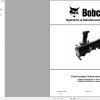 Bobcat Front Compact Tractor Snowblower FSB49 FSB62 Operation and Maintenance Manual 7420120 10.2020