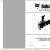 Bobcat Front Compact Tractor Snowblower FSB49 FSB62 Service Manual 7420121 10.2020