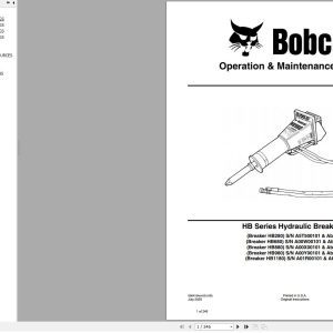 Bobcat Hydraulic Breaker HB280 to HB1180 Operation and Maintenance Manual 6904104 07.2020