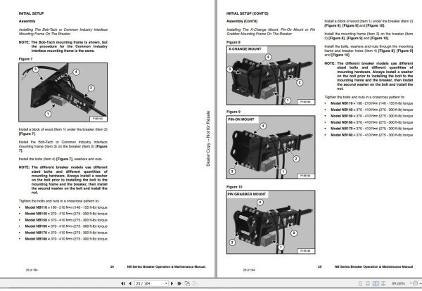 Bobcat Hydraulic Breaker NB110 to NB180 Operation and Maintenance Manual 7357565 04.2020 1