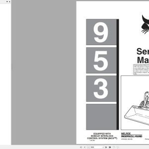 Bobcat Loader 953 Service Manual 6724352 2020
