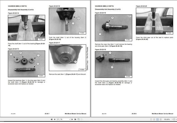 Bobcat Mid Mount Mower M60 M60 5 Service Manual 7376996 06.2020 1