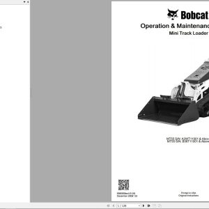 Bobcat Mini Track Loader MT55 Operation and Maintenance Manual 6986858 2020