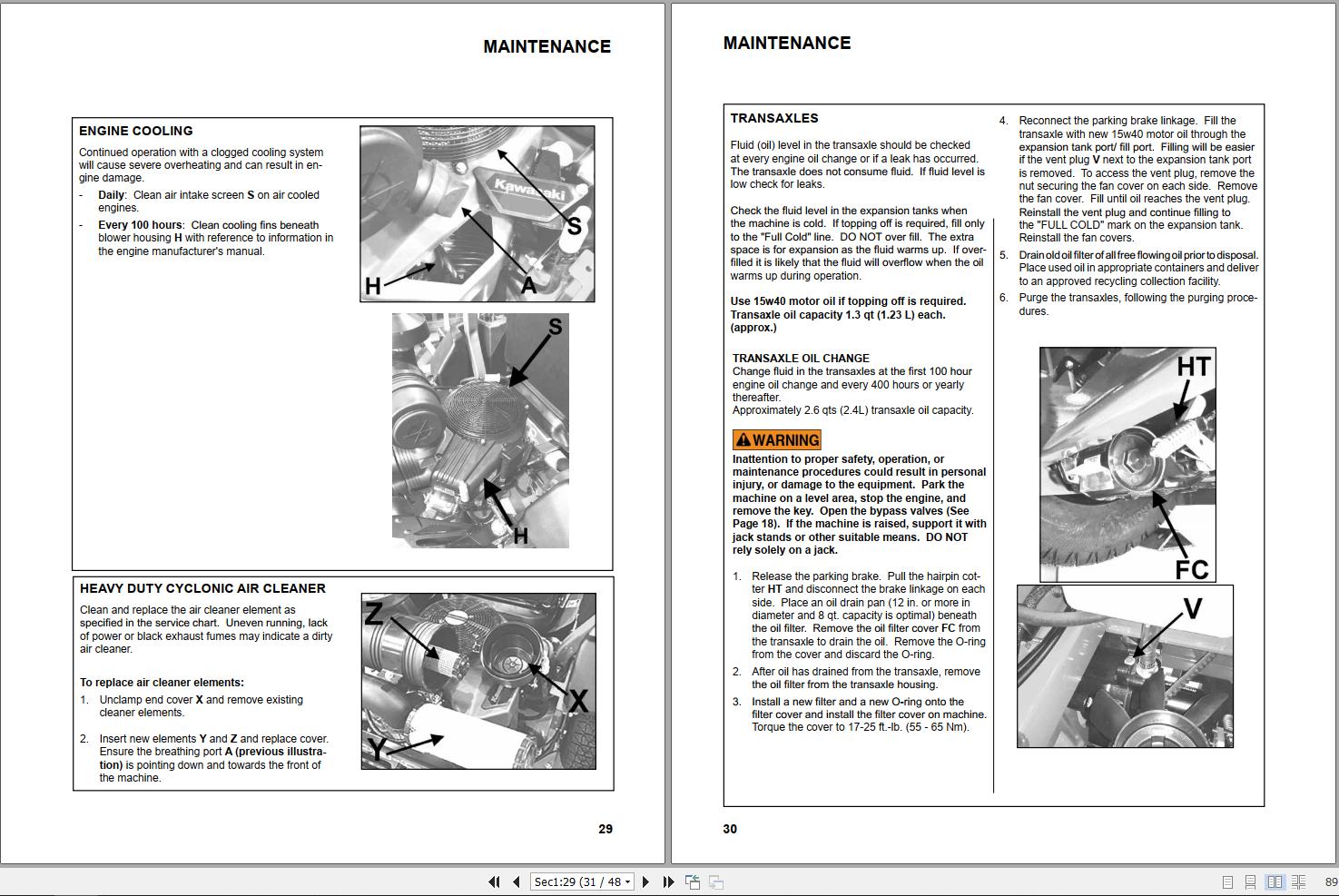 Bobcat Mower ZT7000 Operation and Maintenance Manual 4178816 2020