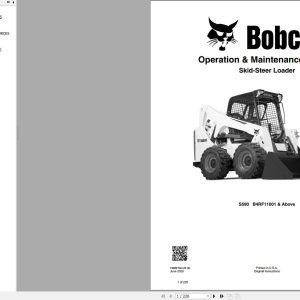 Bobcat Skid Steer Loader S590 Operation and Maintenance Manual 2020