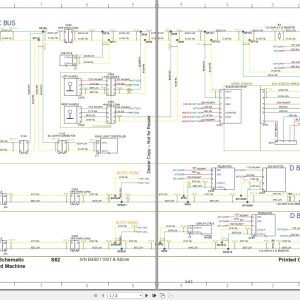 Bobcat Skid Steer Loader S62 Electric and Hydraulic Schematic