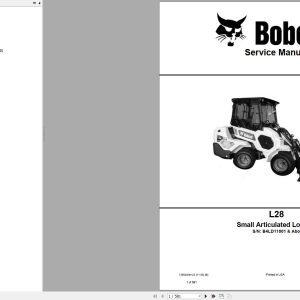 Bobcat Small Articulated Loader L28 Service Manual 7389400 2020