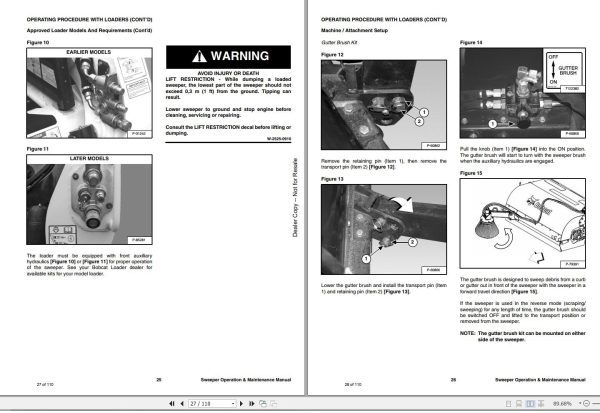 Bobcat Sweeper 36 44 48 54 Operation and Maintenance Manual 6986561 09.2020 1
