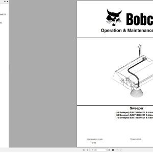 Bobcat Sweeper 54 60 72 Operation and Maintenance Manual 6724016 01.2021