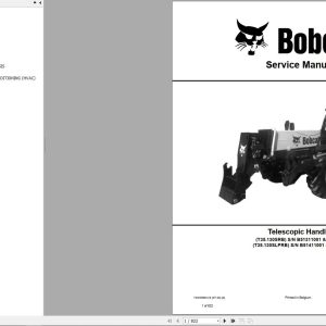 Bobcat Telescopic Handler T35130S Service Manual 7400386 2020